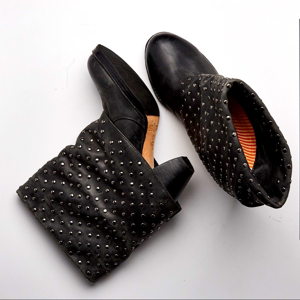 Women’s 80%20 brand studded leather booties